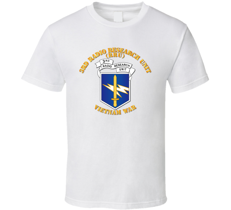 Army - 3rd Radio Research Unit Mobile Det  - Vietnam War - Blue T-shirt