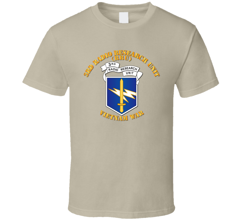 Army - 3rd Radio Research Unit Mobile Det  - Vietnam War - Blue T-shirt