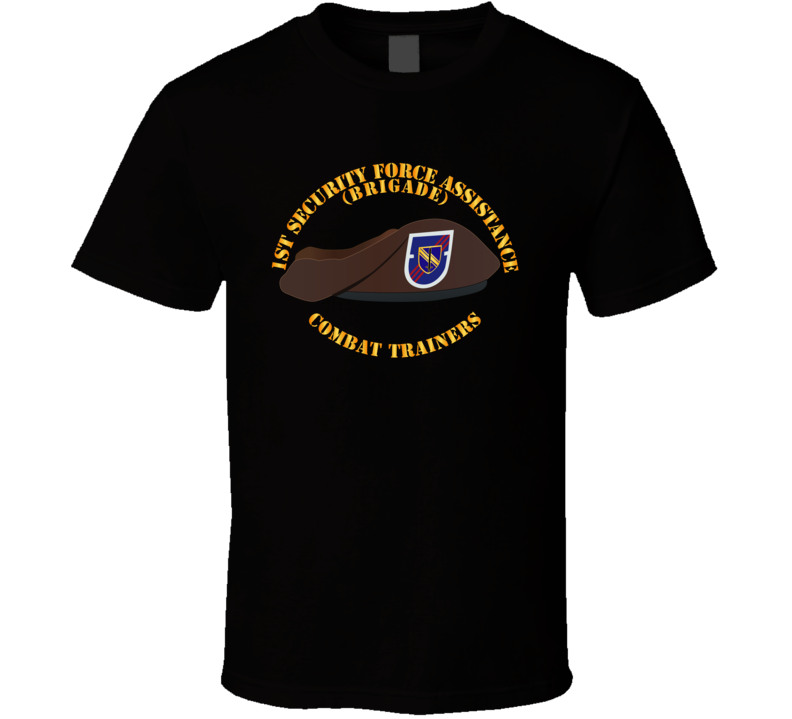 Army - 1st Security Force Assistance Bde - Beret T-shirt