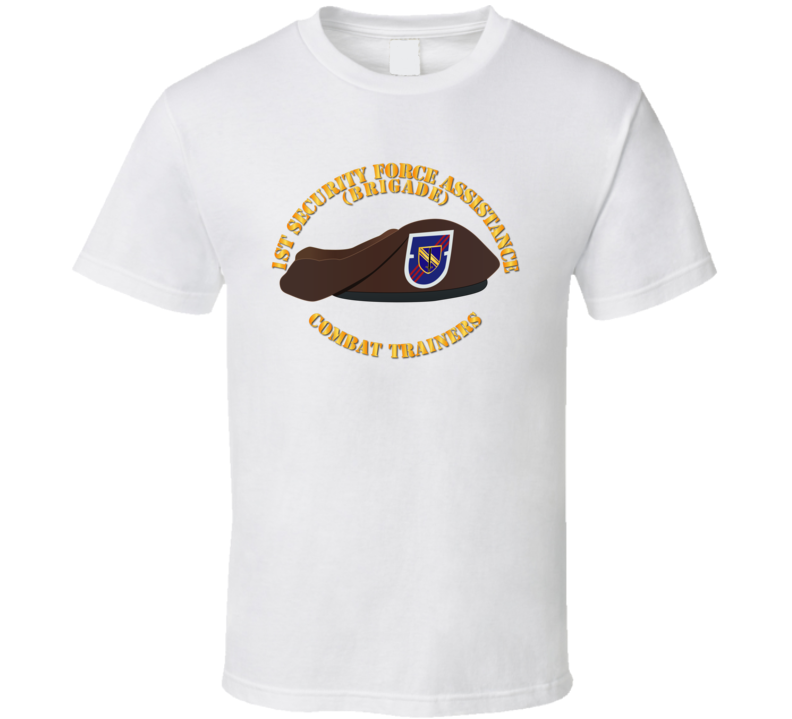 Army - 1st Security Force Assistance Bde - Beret T-shirt