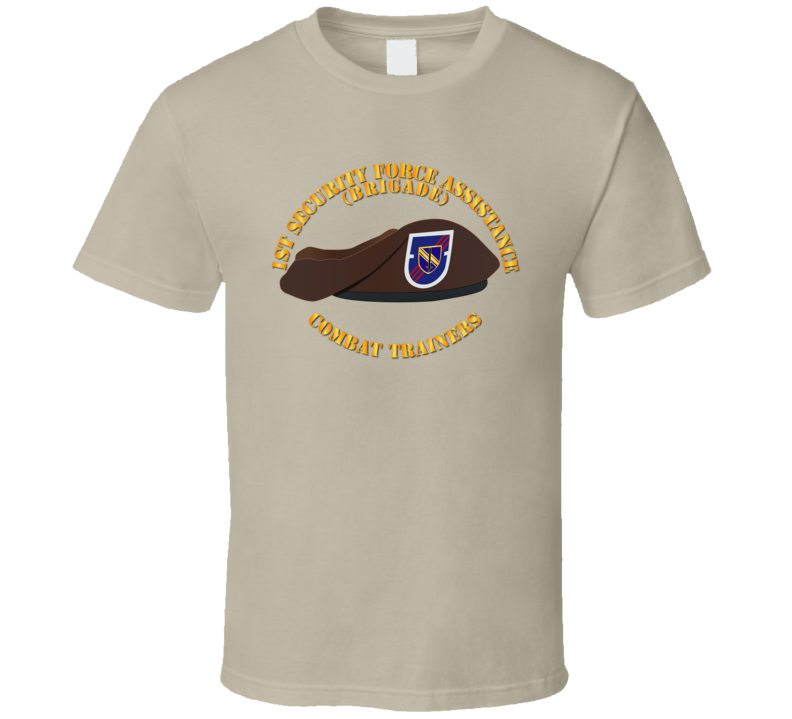 Army - 1st Security Force Assistance Bde - Beret T-shirt
