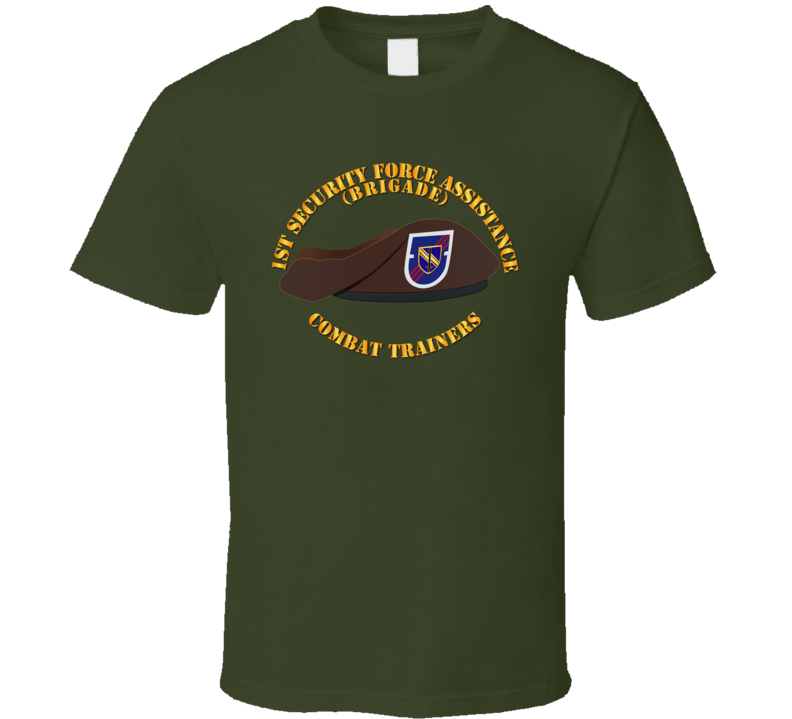 Army - 1st Security Force Assistance Bde - Beret T-shirt