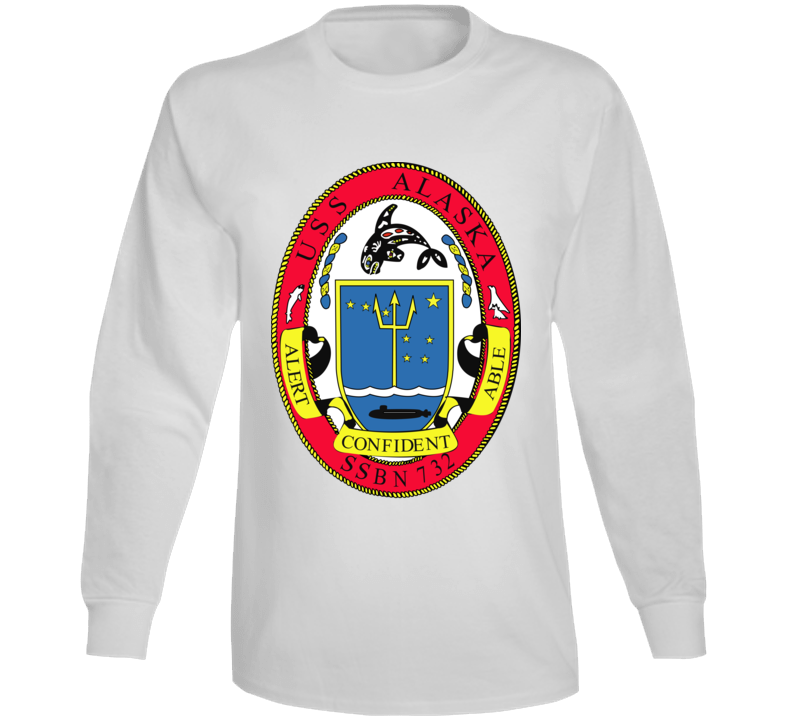 Navy - Uss Alaska (ssbn 732) Wo Txt Long Sleeve