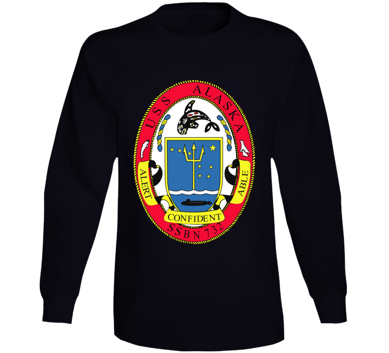 Navy - Uss Alaska (ssbn 732) Wo Txt Long Sleeve