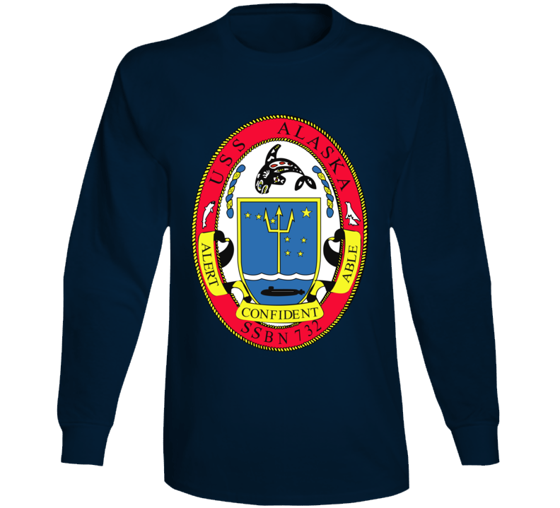 Navy - Uss Alaska (ssbn 732) Wo Txt Long Sleeve