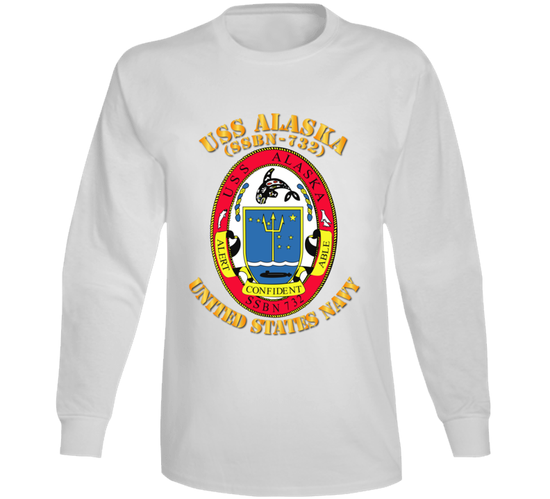 Navy - Uss Alaska (ssbn 732) Long Sleeve