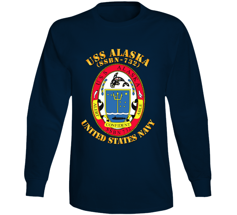 Navy - Uss Alaska (ssbn 732) Long Sleeve