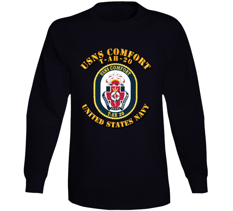 Navy - Usns Comfort - T-ah-20 Wtxt Long Sleeve