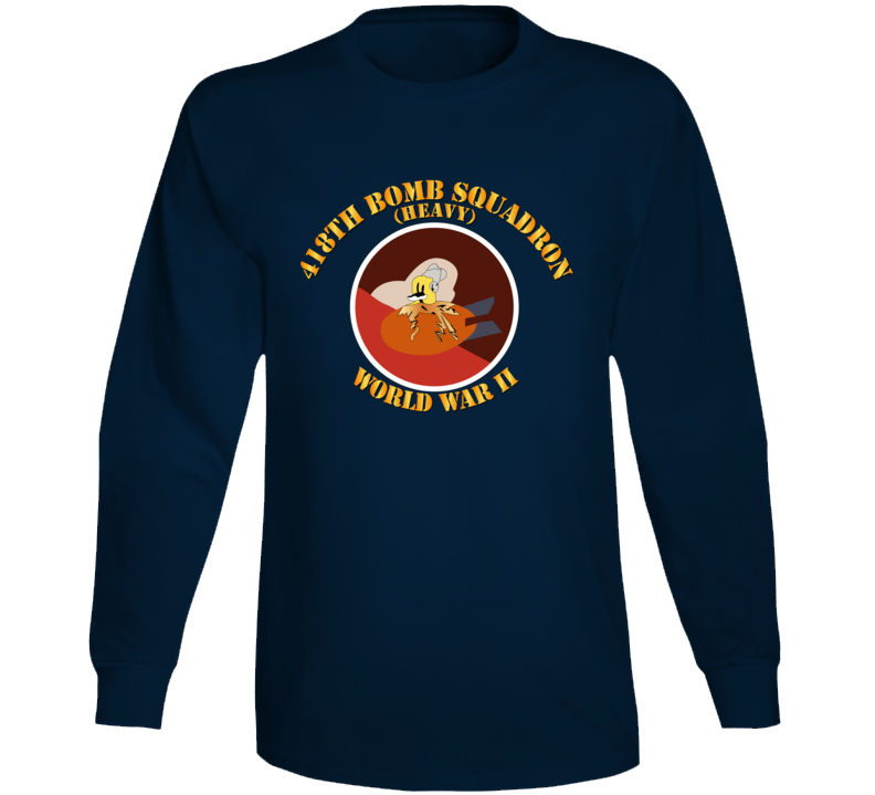 Aac - 418th Bomb Squadron Wwii Long Sleeve