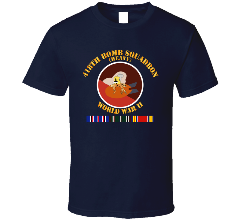 Aac - 418th Bomb Squadron Wwii W Svc T Shirt