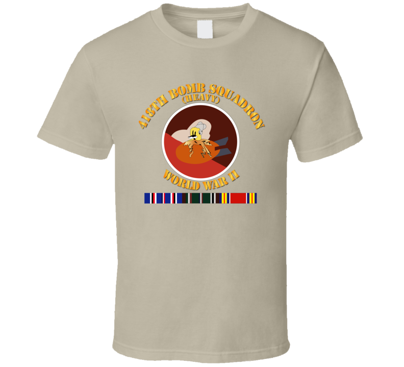 Aac - 418th Bomb Squadron Wwii W Svc T Shirt