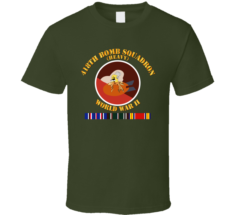 Aac - 418th Bomb Squadron Wwii W Svc T Shirt