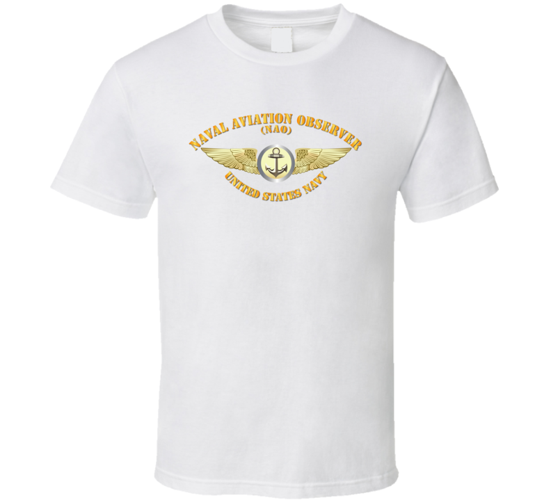Navy - Naval Aviation Observer - Nao - Smooth T Shirt