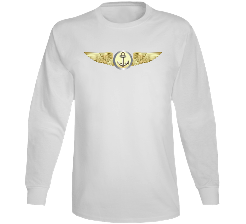 Navy - Naval Aviation Observer - Nao - Smooth Wo Txt Long Sleeve