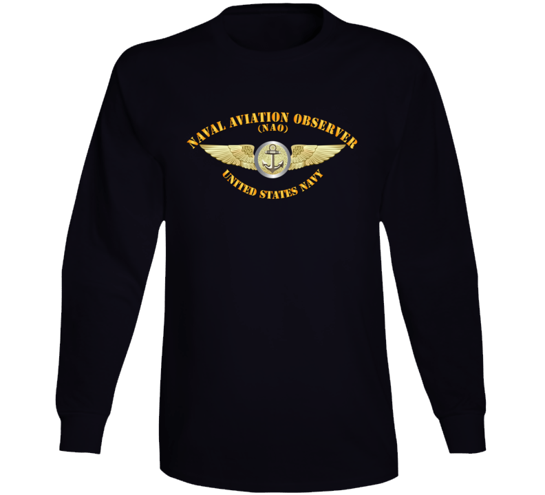 Navy - Naval Aviation Observer - Nao - Rough Long Sleeve