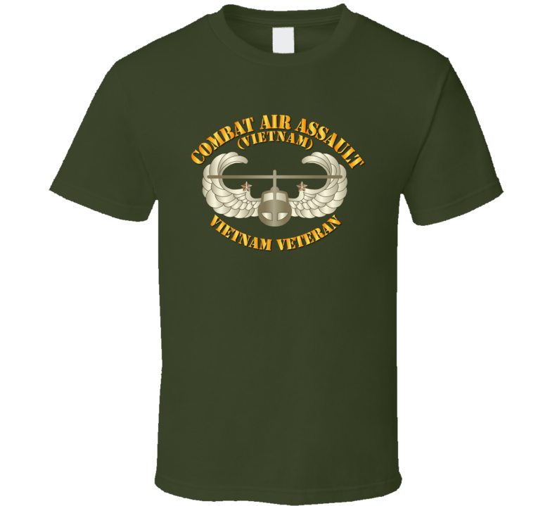 Army - Combat Air Assault - Vietnam W 2 Star T Shirt