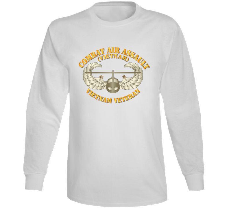 Army - Combat Air Assault - Vietnam W 2 Star Long Sleeve