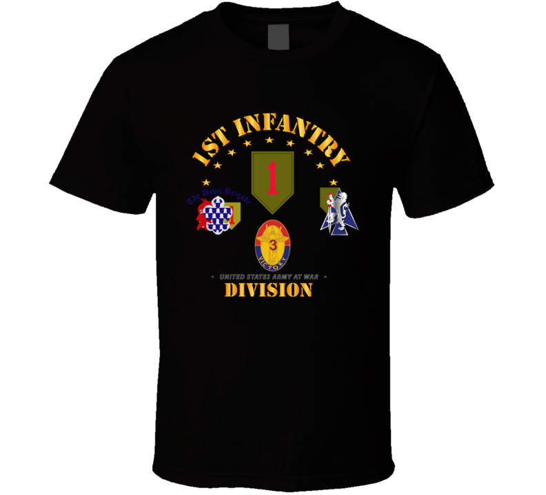 Army - 1st Infantry Division W Bcts T Shirt