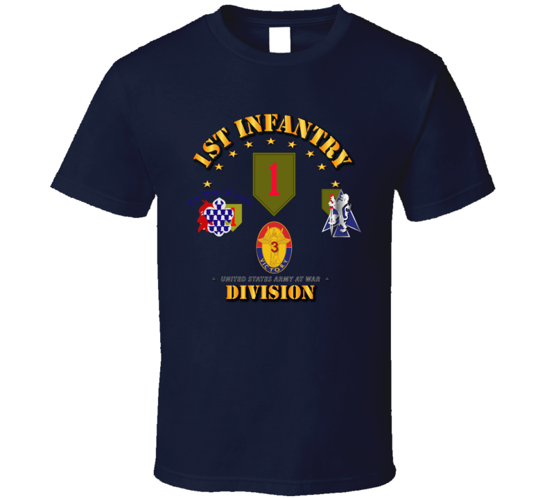 Army - 1st Infantry Division W Bcts T Shirt