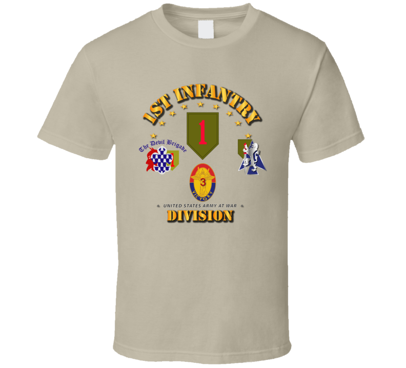 Army - 1st Infantry Division W Bcts T Shirt