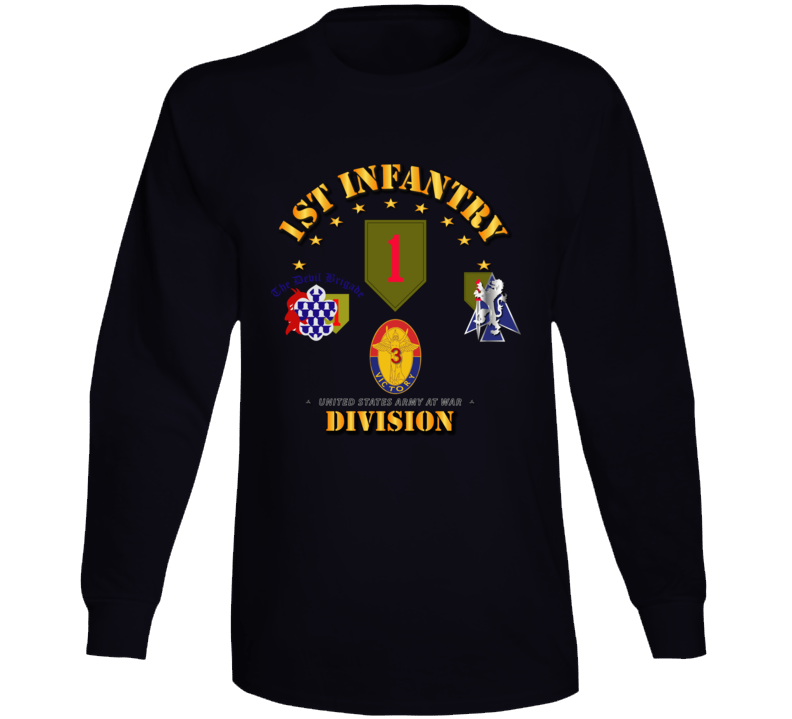 Army - 1st Infantry Division W Bcts Long Sleeve