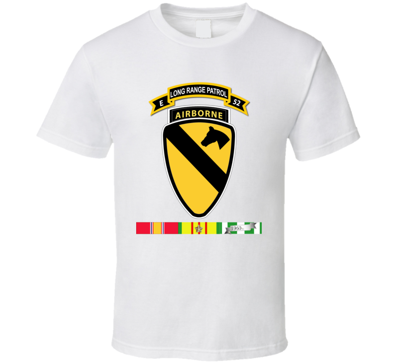 Army - E Co - 52nd Inf Abn - 1st Cav Div Abn W Vn Svc T Shirt