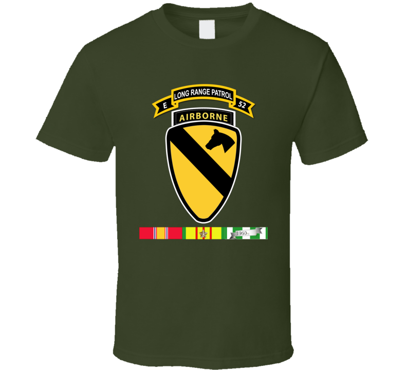 Army - E Co - 52nd Inf Abn - 1st Cav Div Abn W Vn Svc T Shirt