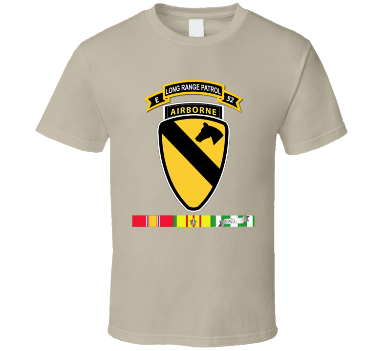 Army - E Co - 52nd Inf Abn - 1st Cav Div Abn W Vn Svc T Shirt