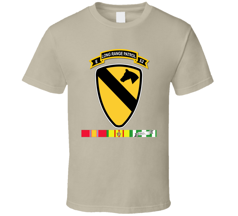 Army - E Co - 52nd Inf Abn - 1st Cav Div W Vn Svc T Shirt