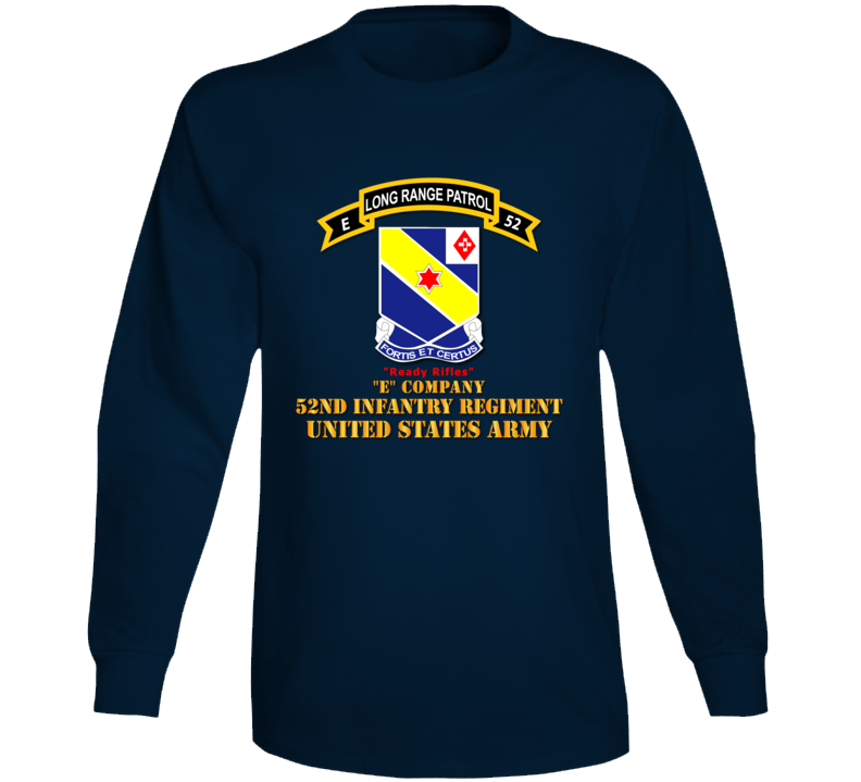 Army -  E Co 52nd Infantry - Lrp - Ready Rifles Long Sleeve