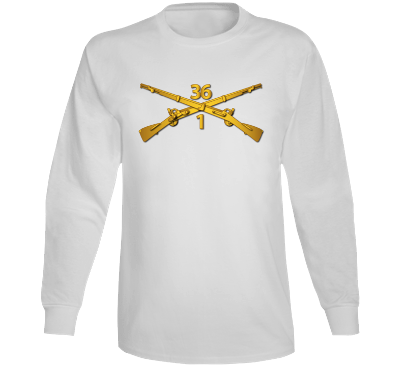 Army - 1st Bn - 36th Infantry Regiment Branch Wo Txt Long Sleeve