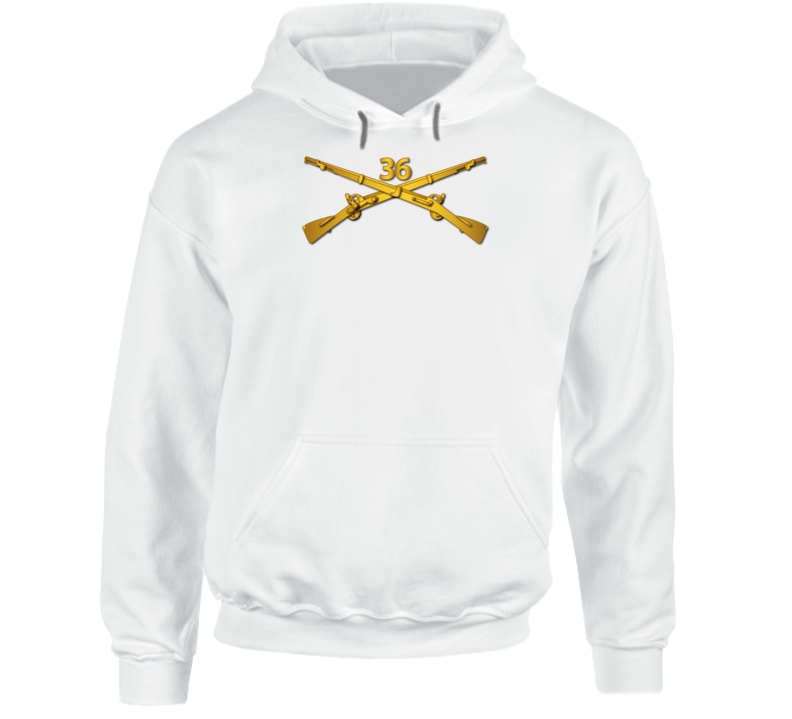 Army - 36th Infantry Regiment Branch Wo Txt Hoodie