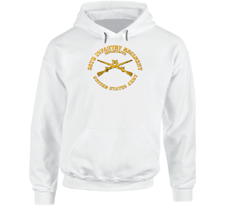 Army - 36th Infantry Regt - Spartans - Infantry Br Hoodie
