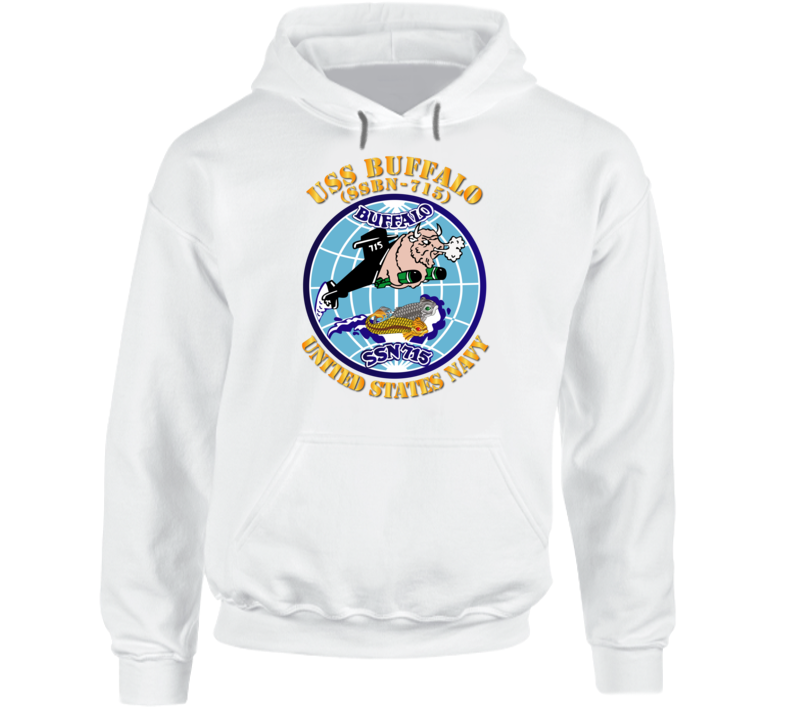 Navy - Uss Buffalo  (ssbn 715) Hoodie