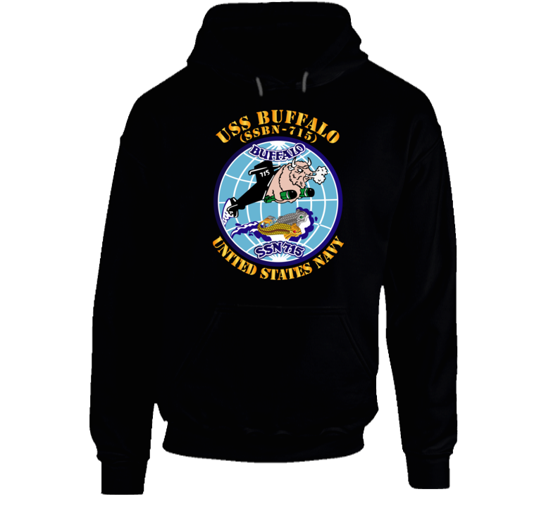 Navy - Uss Buffalo  (ssbn 715) Hoodie