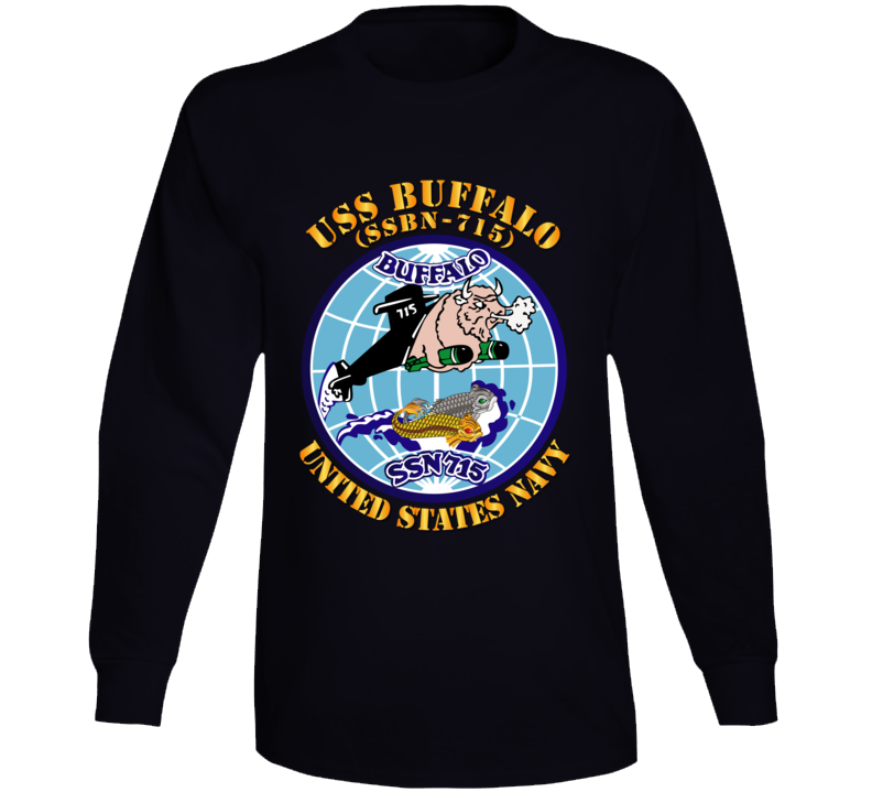 Navy - Uss Buffalo  (ssbn 715) Long Sleeve