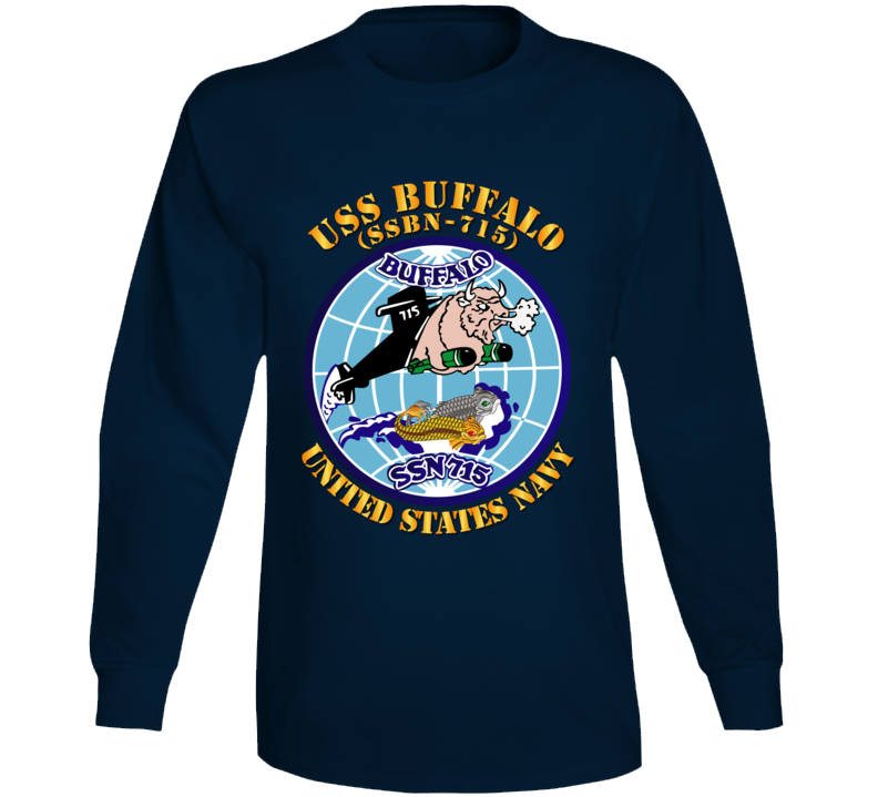 Navy - Uss Buffalo  (ssbn 715) Long Sleeve