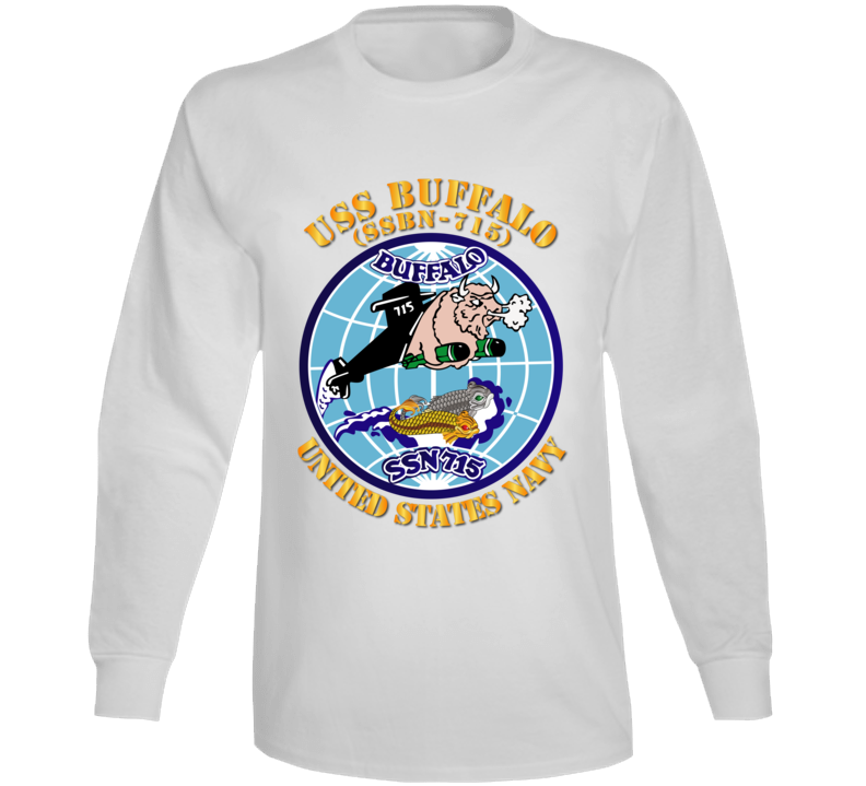 Navy - Uss Buffalo  (ssbn 715) Long Sleeve