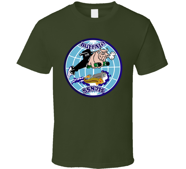 Navy - Uss Buffalo  (ssbn 715) Wo Txt T Shirt