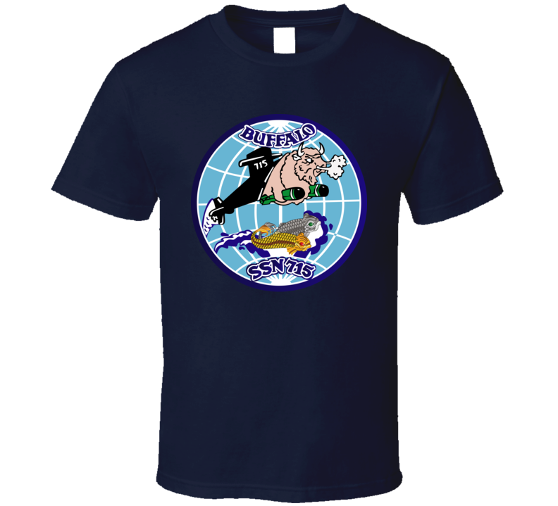 Navy - Uss Buffalo  (ssbn 715) Wo Txt T Shirt