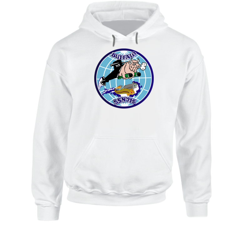 Navy - Uss Buffalo  (ssbn 715) Wo Txt Hoodie