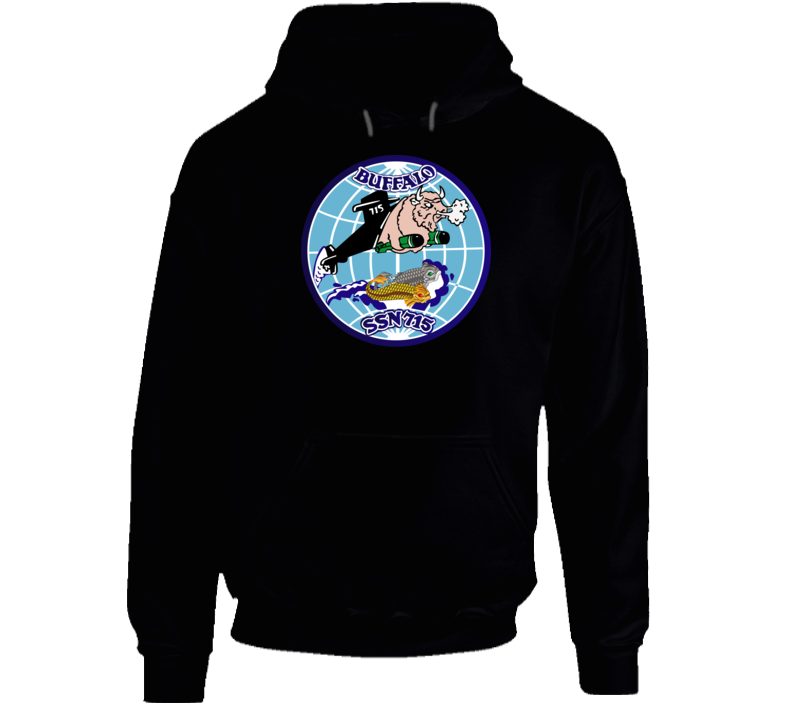 Navy - Uss Buffalo  (ssbn 715) Wo Txt Hoodie