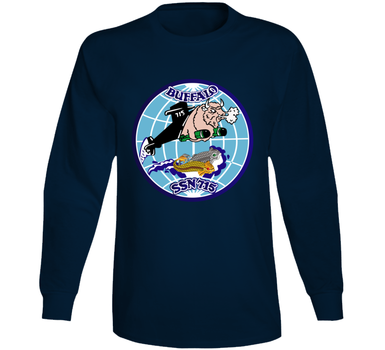 Navy - Uss Buffalo  (ssbn 715) Wo Txt Long Sleeve