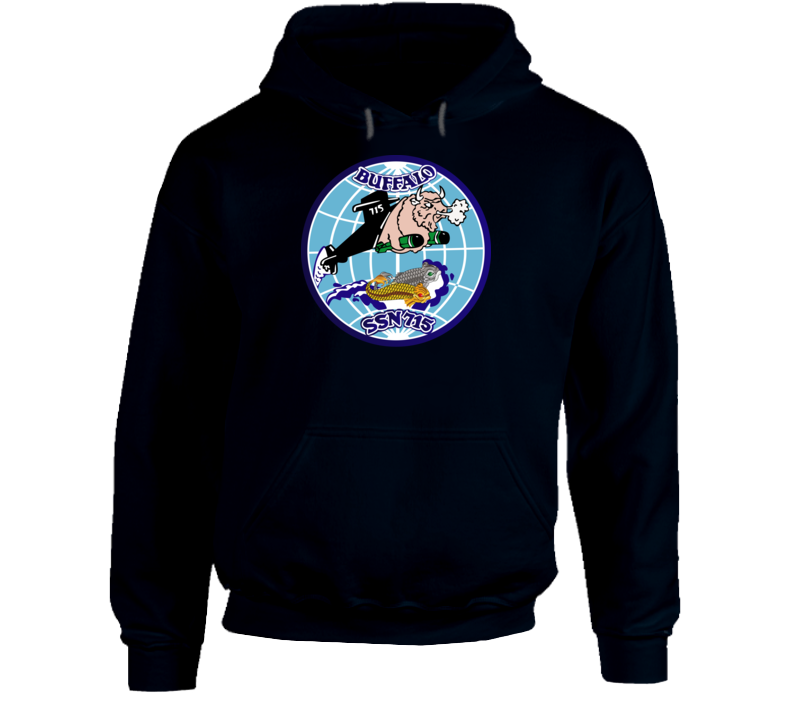 Navy - Uss Buffalo  (ssbn 715) Wo Txt Hoodie