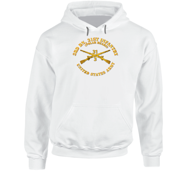 Army - 3rd Bn 31st Infantry Regt - Polar Bears - Infantry Br Hoodie