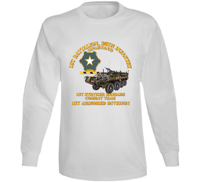 Army - 1st Bn 36th Infantry - 1st Stryker Bde Cbt Tm - 1st Ar Div Long Sleeve