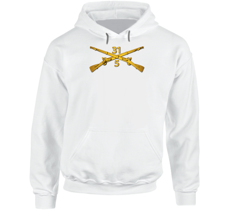 Army - 5th Bn - 31st Infantry Regiment Branch Wo Txt Hoodie