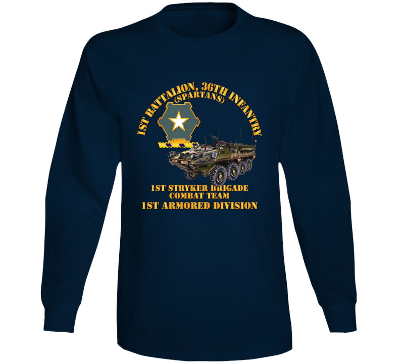 Army - 1st Bn 36th Infantry - 1st Stryker Bde Cbt Tm - 1st Ar Div Long Sleeve