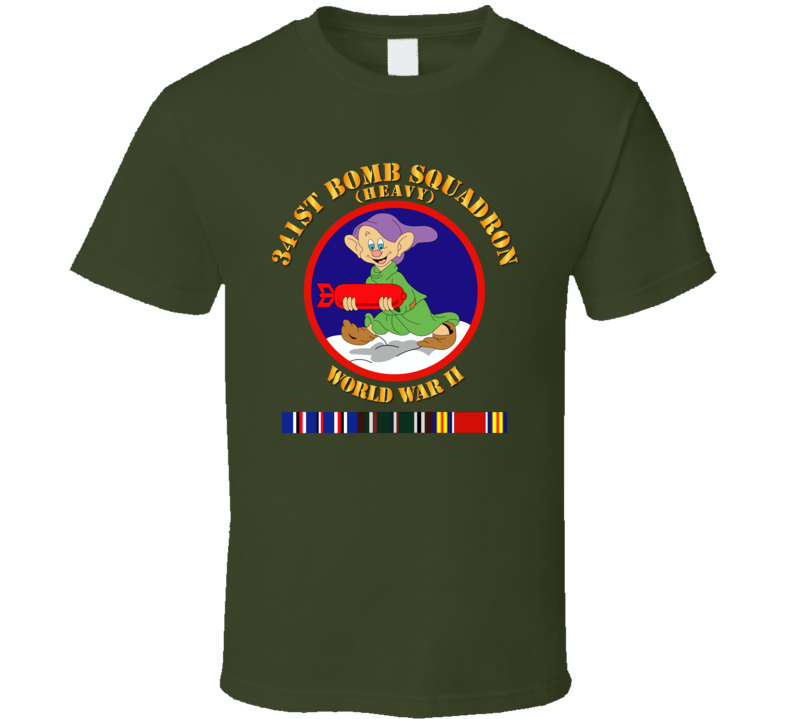 Aac - 341st Bomb Squadron - Wwii W Eu Svc T Shirt