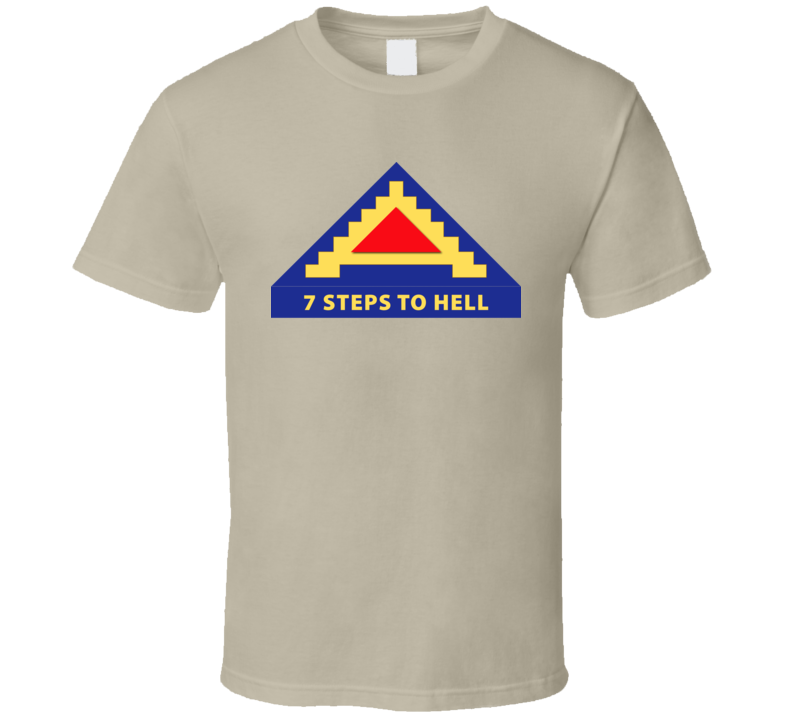 Army - 7th United States Army  W 7 Steps To Hell T Shirt